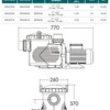 Насос - ABLETECH EPH300 2,18 kW, 2 HP, 220 V, 36 m3/h